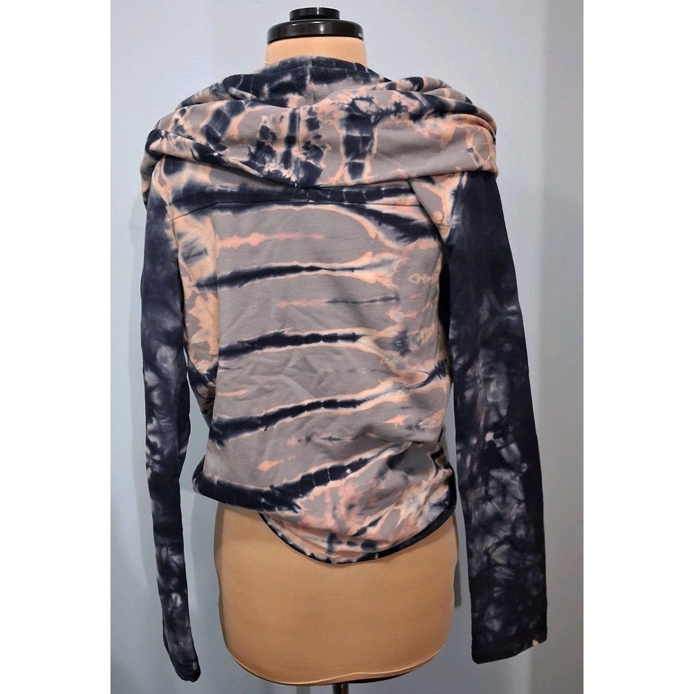 Young Fabulous & Broke Womens Medium Top Tie Dye Wrap Sweatshirt Comfort Stretch - Picture 7 of 10
